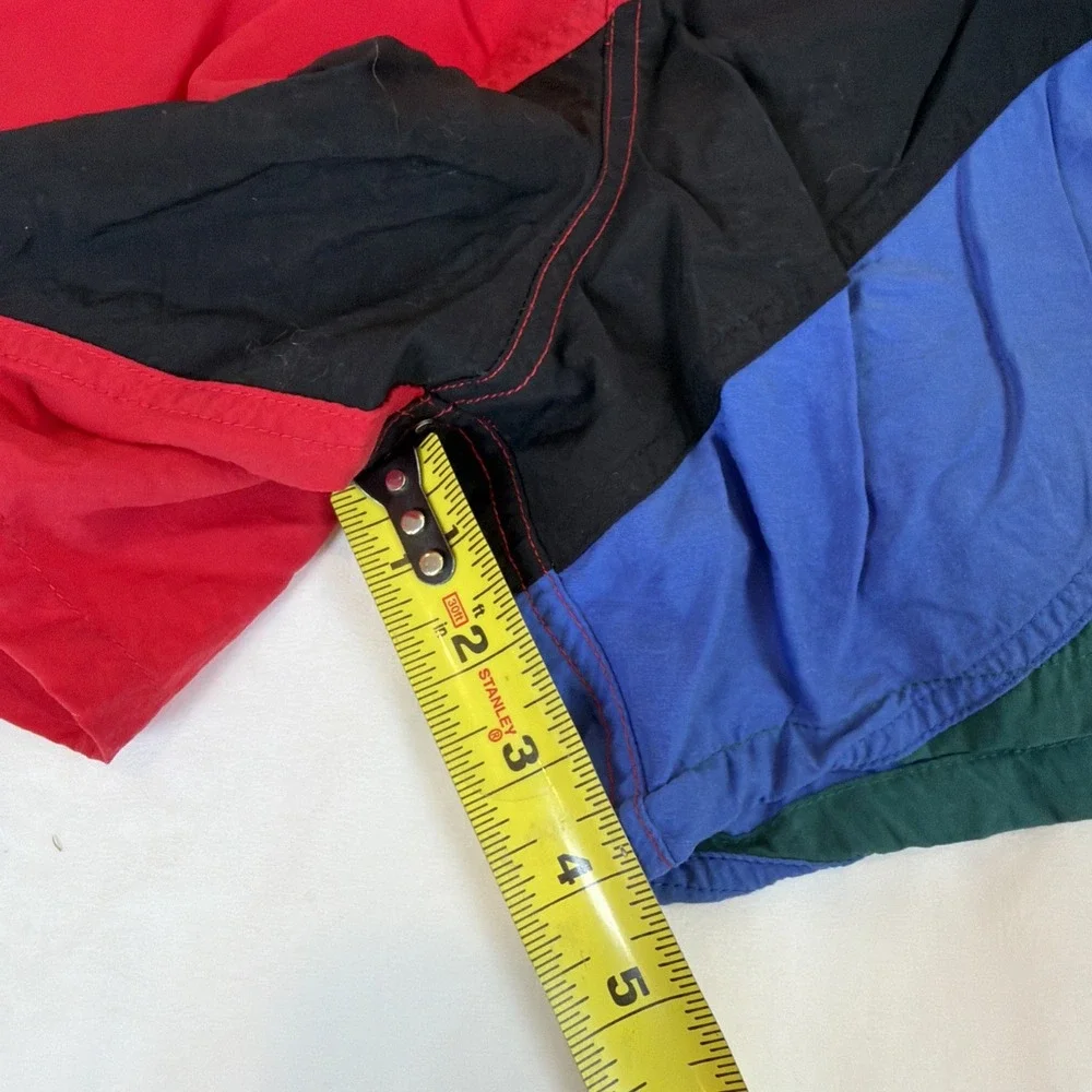 Y2K Vintage St. John's Bay Swim Trunks‎ Multicolor Color Block Mens Size Large